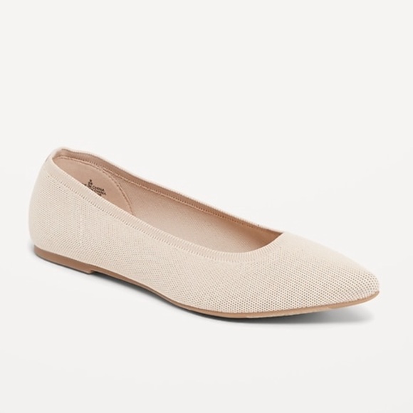 Old Navy Soft-Knit Pointed-Toe Ballet Flats - Picture 1 of 2